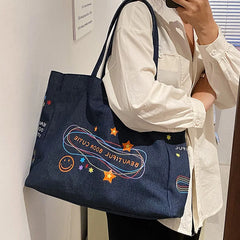 Cowboy Tote Bag Large Capacity Women Handbags Shoulder Bag
