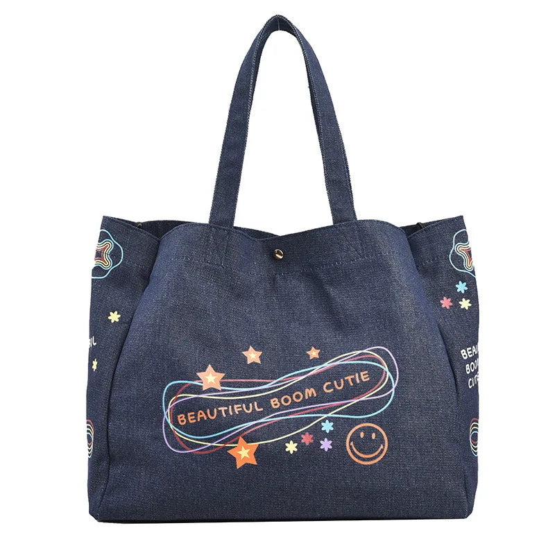 Cowboy Tote Bag Large Capacity Women Handbags Shoulder Bag Casual Female Handbag