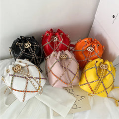 Small Fragrant Water Bucket Crossbody Bag for Women