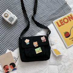 Canvas Small Bag Female Diagonal Bag Wild Mini Student Girl Shoulder Bag