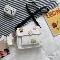 Canvas Small Bag Female Diagonal Bag Wild Mini Student Girl Shoulder Bag