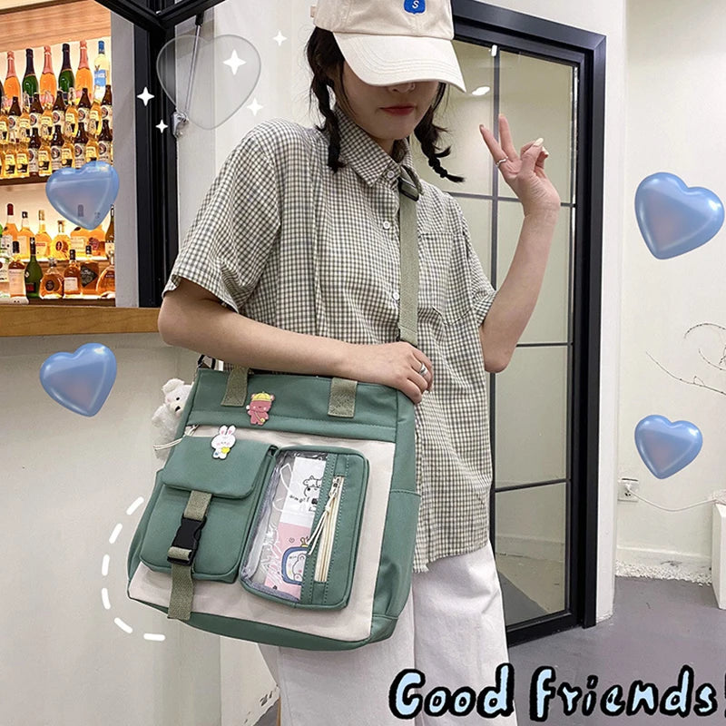 Nylon Crossbody Bags Women's Large Capacity Shoulder Handbag Totes