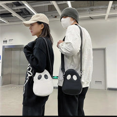 Funny Devil Personality Shoulder Bag Cute Clash Colors Satchel