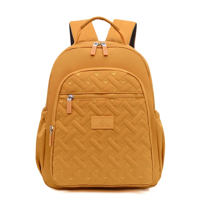 Purple Waterproof Nylon Fabric Women's Backpack