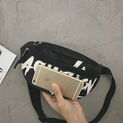 Hip Hop Crossbody Bag Waterproof Shoulder Messenger Short Trip Sport Chest Waist