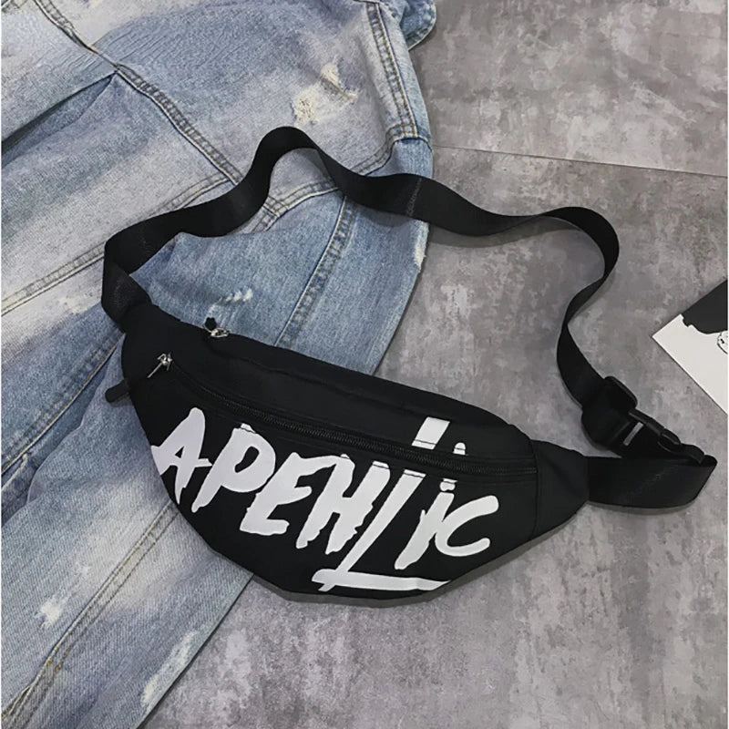 Hip Hop Crossbody Bag Waterproof Shoulder Messenger Short Trip Sport Chest Waist