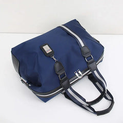 Men's Leather Travel Bag Large Capacity Shoulder Handbag Vintage Duffle