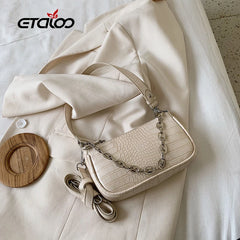 Leather Women Bags Wide Strap Lady's Purses Handbag Shoulder Bag