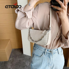 Leather Women Bags Wide Strap Lady's Purses Handbag Shoulder Bag