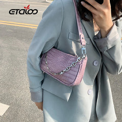 Leather Women Bags Wide Strap Lady's Purses Handbag Shoulder Bag