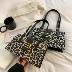 Leopard Women Handbags European Leather Ladies Shoulder Bags Female Girl Crossbo