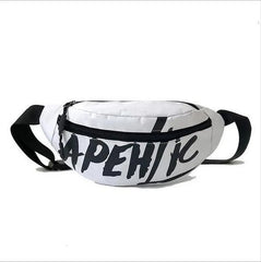 Women Sports Nylon Messenger Waist Bag for Outdoors