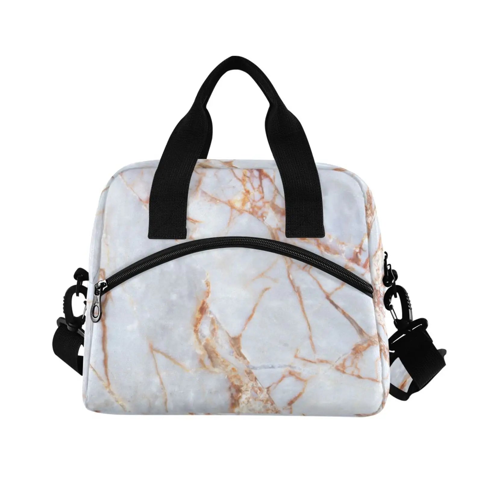 Marble Print Lunch Bag Multicolor Cooler Bags Men Women Thermal Breakfast Box
