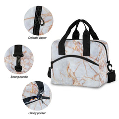 Marble Print Lunch Bag Multicolor Cooler Bags Men Women Thermal Breakfast Box