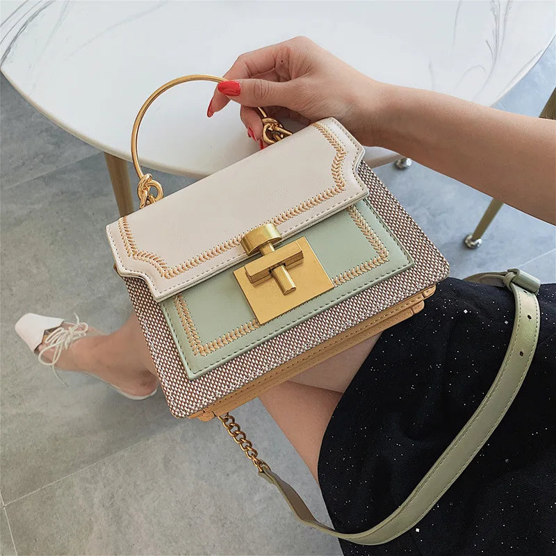 Vintage Leather Crossbody Bag Women Handbag Clutch Casual Female