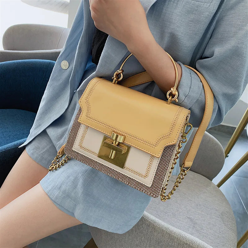 Vintage Leather Crossbody Bag Women Handbag Clutch Casual Female