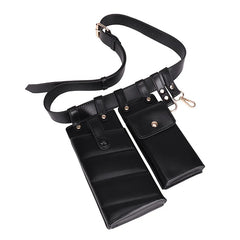 Women's PU Leather Waist Bag Fanny Pack Crossbody Bag