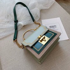 Pathwork PU Leather Women Crossbody Bags Vintage Shoulder Messenger Bag