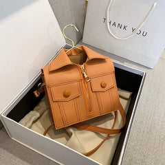 Quirky Stitching Small Square Bag Women's Crossbody