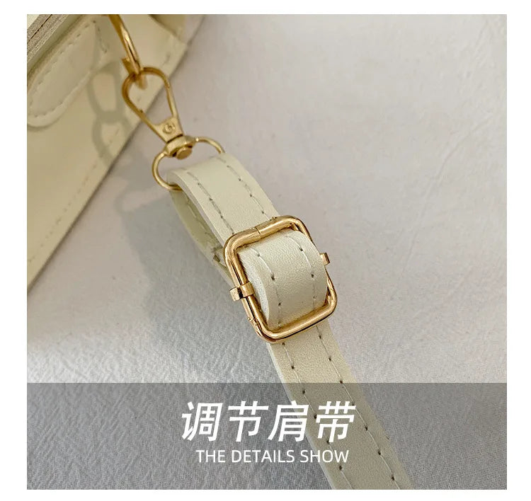 Quirky Stitching Small Square Bag Women's Crossbody