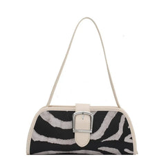Striped Women Handbags European Leather Ladies Shoulder Bags