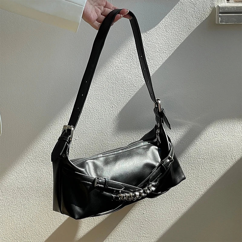 High-End Shoulder Bag Women's Niche Personality All-Match Handbags Chain Wallet