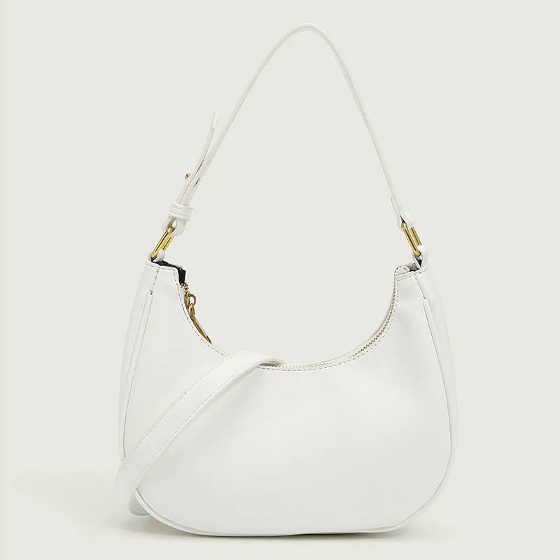 Solid Zipper Handbag High Female Crossbody Women Clutches Shoulder Underarm Bags