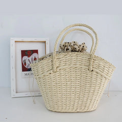 Women Hobos Beach Bag Shoulder Bag Straw Bag Lady Girls Handbags