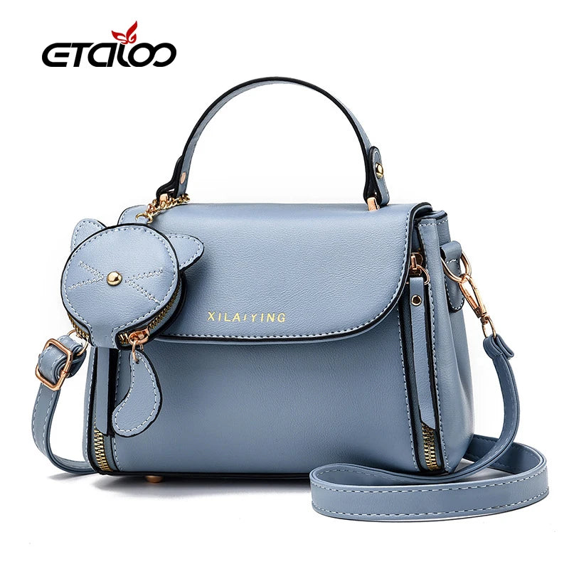 Women PU Leather Messenger Bags Crossbody Chain Bag And Handbags