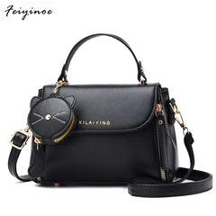 Women PU Leather Messenger Bags Crossbody Chain Bag And Handbags