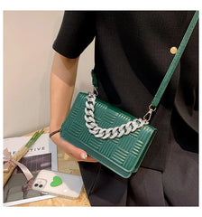 Chain Handle Women Shoulder Bag Messenger Small Square Bag Handbags
