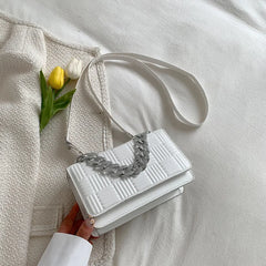 Chain Handle Women Shoulder Bag Messenger Small Square Bag Handbags