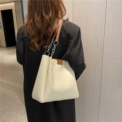 Women's Large Capacity Shoulder Bag Tote Bucket Bag
