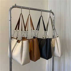 Women's Large Capacity Shoulder Bag Tote Bucket Bag