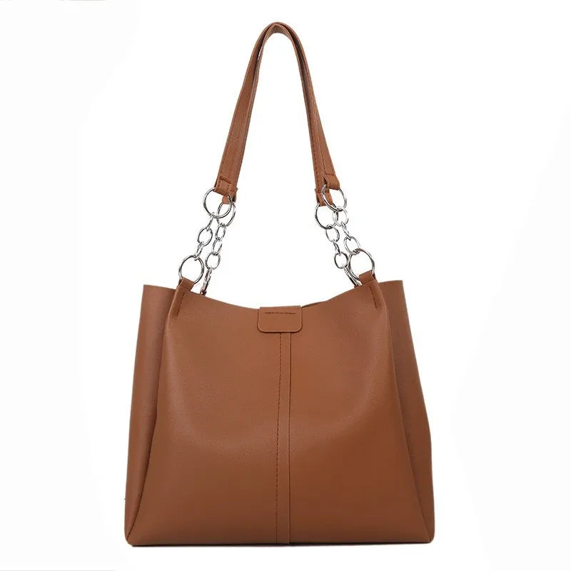 Women's Large Capacity Shoulder Bag Tote Bucket Bag