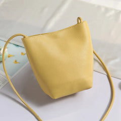 Women's Large Capacity Tote Bucket Bag Magnetic Button Diagonal Bag