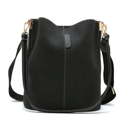 Women's Messenger Bag Large Capacity Tote Bucket Bag Retro Handbags