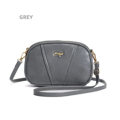 Square Leather Messenger Bag for Women High Quality Single Crossbody Bag