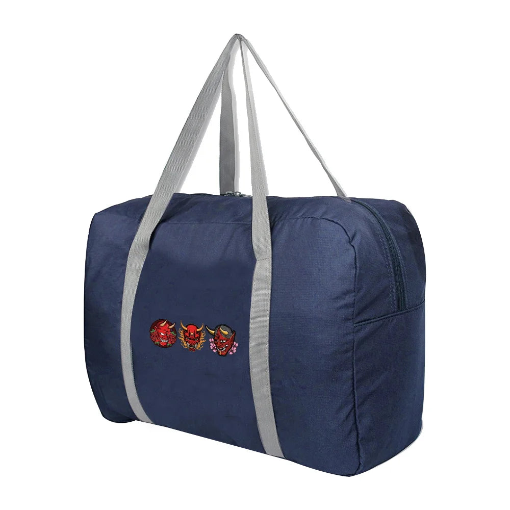 Foldable Travel Bags Unisex Large Capacity Duffle Bag Monster Print