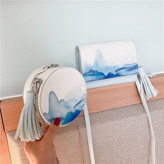 Fringe Bags Mini Shoulder Messenger Bag Chinese Style Chain Small Square Bag