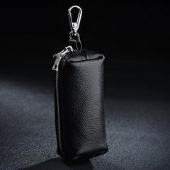 Leather Keychain Men Women Key Holder Organizer Pouch Car Key Bag