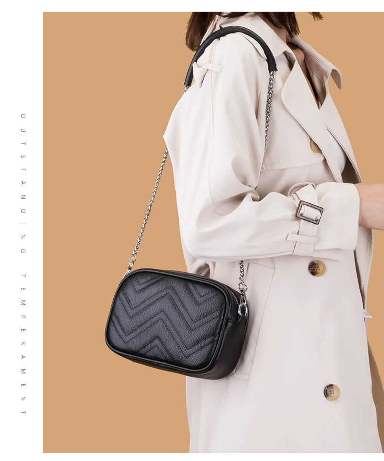 Leather Marmont Women Bags Wave Shoulder Cross body Classic