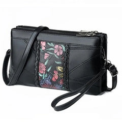 Leather Women Shoulder Bags Rivet Tassel Female Solid Colour