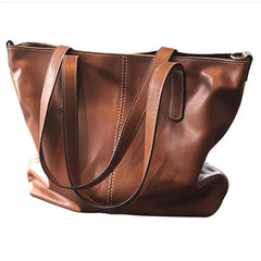Women's Leather Shoulder Bag Large Capacity Tote