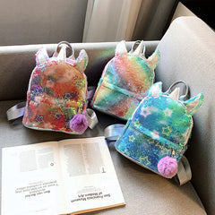 Colorful Sequin Unicorn Backpack Mini Bag