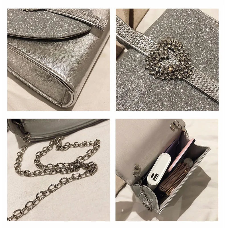 Crystal Wedding Party Handbags Purse Rhinestones Clutches Evening Bags