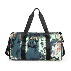 Graffiti Sports Fitness Bag Travel Bag Luggage Handbag Women Shoulder Bag