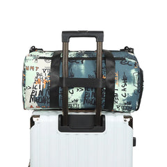 Graffiti Sports Fitness Bag Travel Bag Luggage Handbag Women Shoulder Bag