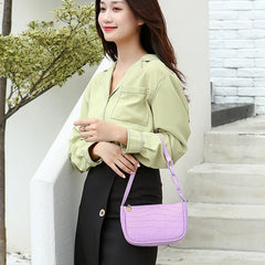 Retro PU Leather Handbag Shoulder Tote Underarm Top Handle Bag