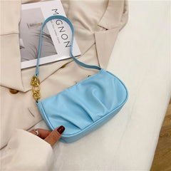Retro PU Leather Top Handle Bag Women Shoulder Totes Underarm Handbag
